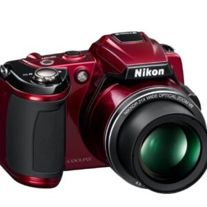 Nikon COOLPIX L120 14.1 MP Digital Camera with 21x NIKKOR Wide-Angle Optical Zoom Lens and 3-Inch LCD (Red) (OLD MODEL)