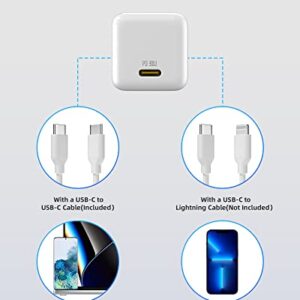 30W USB C Charger by imuto, 2 Pack USB C Super Fast Charging Pixel Phone Charger GaN PD PPS for iPad Pro, iPhone 14, 13 Pro Max, Pixel, Galaxy S22, MacBook Air & More