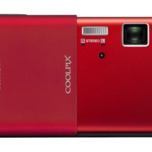 Nikon Coolpix S80 14.1 MP Digital Camera with 3.5-Inch OLED Touchscreen and 5x Wide-Angle Zoom Nikkor ED Lens (Red)