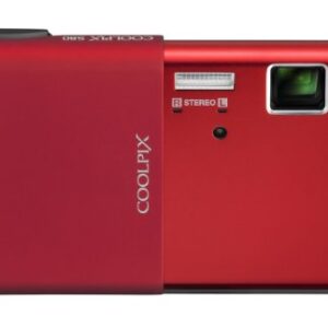 Nikon Coolpix S80 14.1 MP Digital Camera with 3.5-Inch OLED Touchscreen and 5x Wide-Angle Zoom Nikkor ED Lens (Red)