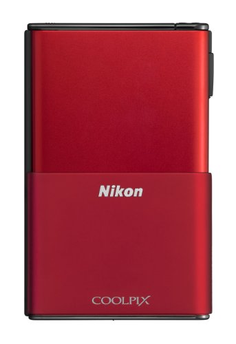 Nikon Coolpix S80 14.1 MP Digital Camera with 3.5-Inch OLED Touchscreen and 5x Wide-Angle Zoom Nikkor ED Lens (Red)