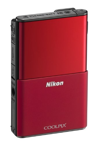 Nikon Coolpix S80 14.1 MP Digital Camera with 3.5-Inch OLED Touchscreen and 5x Wide-Angle Zoom Nikkor ED Lens (Red)