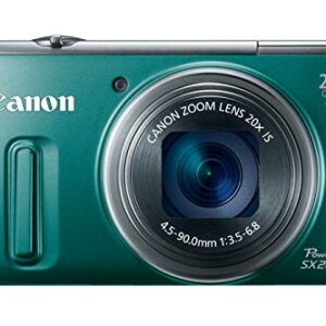 Canon PowerShot SX260 HS 12.1 MP CMOS Digital Camera with 20x Image Stabilized Zoom 25mm Wide-Angle Lens and 1080p Full-HD Video (Green) (OLD MODEL)