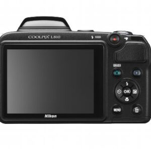 Nikon COOLPIX L810 16.1 MP Digital Camera with 26x Zoom NIKKOR ED Glass Lens and 3-inch LCD (Black) (OLD MODEL)