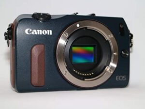 canon eos m compact system camera (bay blue) body only – limited edition – international version (no warranty)