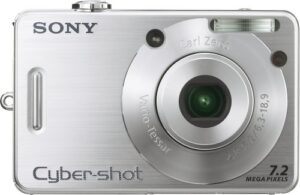 sony cybershot dscw70 7.2mp digital camera with 3x optical zoom
