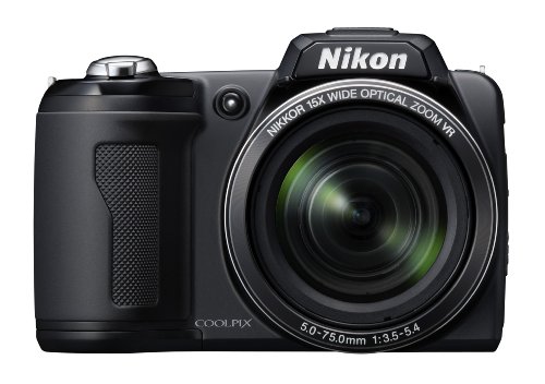 Nikon Coolpix L110 12.1MP Digital Camera with 15x Optical Vibration Reduction (VR) Zoom and 3.0-Inch LCD (Black)