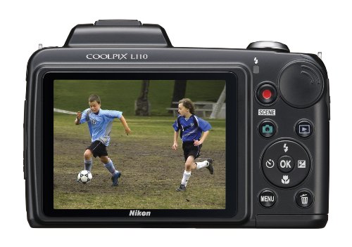 Nikon Coolpix L110 12.1MP Digital Camera with 15x Optical Vibration Reduction (VR) Zoom and 3.0-Inch LCD (Black)