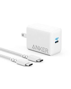 usb c charger, anker 65w piq 3.0 pps compact fast charger adapter with 6 ft usb-c to usb-c cable, powerport iii pod lite, for macbook pro/air, galaxy s21/s10, dell xps 13, note 10, iphone and more