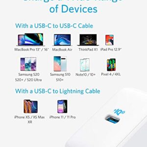 USB C Charger, Anker 65W PIQ 3.0 PPS Compact Fast Charger Adapter with 6 ft USB-C to USB-C Cable, PowerPort III Pod Lite, for MacBook Pro/Air, Galaxy S21/S10, Dell XPS 13, Note 10, iPhone and More