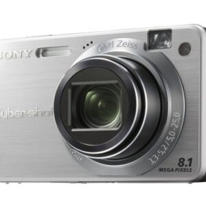 Sony Cybershot DSCW150 8.1MP Digital Camera with 5x Optical Zoom with Super Steady Shot (Silver)