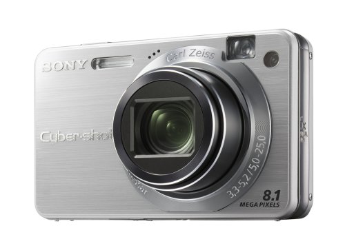 Sony Cybershot DSCW150 8.1MP Digital Camera with 5x Optical Zoom with Super Steady Shot (Silver)