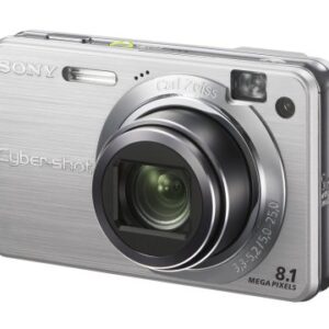 Sony Cybershot DSCW150 8.1MP Digital Camera with 5x Optical Zoom with Super Steady Shot (Silver)