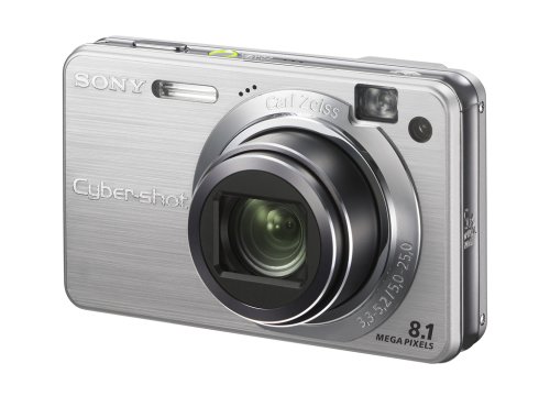 Sony Cybershot DSCW150 8.1MP Digital Camera with 5x Optical Zoom with Super Steady Shot (Silver)