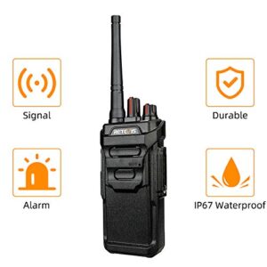 Retevis RT48 IP67 Waterproof Walkie Talkies,2 Way Radios Long Range,with 6 Way Multi Unit Charger,Rugged Two Way Radio for Construction Hotel (6 Pack)