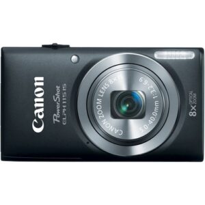 canon powershot elph 115 is 16.0 mp digital camera with 8x optical zoom with a 28mm wide-angle lens and 720p hd video recording (black)