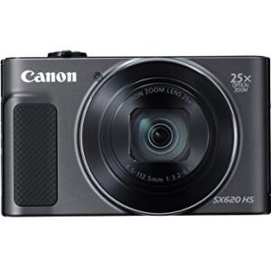 Canon PowerShot SX620 Digital Camera w/25x Optical Zoom - Wi-Fi & NFC Enabled (Black) (Renewed)