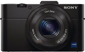 sony rx100 ii 20.2 mp premium compact digital camera w/ 1-inch sensor, mi (multi-interface) shoe and tilt lcd screen (dscrx100m2/b)