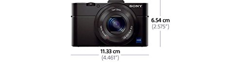 Sony RX100 II 20.2 MP Premium Compact Digital Camera w/ 1-inch Sensor, MI (Multi-Interface) Shoe and tilt LCD Screen (DSCRX100M2/B)