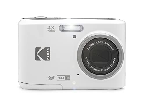 Kodak PIXPRO FZ45 Digital Camera + 32GB Memory Card + Point and Shoot Camera Case + Extendable Monopod + Lens Cleaning Pen + LCD Screen Protectors + Table Top Tripod – Ultimate Bundle (White)