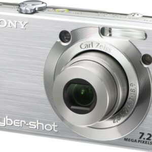 Sony Cybershot DSCW55 7.2MP Digital Camera with 3x Optical Zoom (Silver) (OLD MODEL)