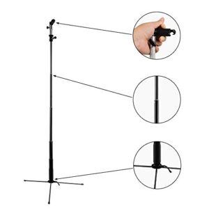 43 Inch/110 Centimeter Light Reflector 5-in-1 Collapsible Photography Reflectors kit with Metal Clamp and Light Stand for Studio Lighting Outdoor Shooting (Silver/Gold/White/Black/Translucent)