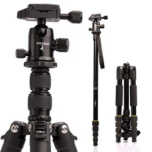 ftf gear compact aluminum dslr camera tripod and monopod, loads up to 20 lbs