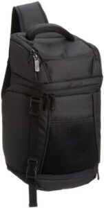 amazon basics slr camera sling backpack bag – 9.25×7.5x16inches, black