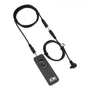 kiwifotos rs-80n3 remote control shutter release cord for canon eos r5 r3 5d mark iv iii ii 6d mark ii 7d mark ii 5ds r 1dx mark iii ii,1ds mark iii 50d 40d and more canon camera with 3-pin connection