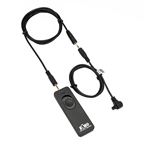 Kiwifotos RS-80N3 Remote Control Shutter Release Cord for Canon EOS R5 R3 5D Mark IV III II 6D Mark II 7D Mark II 5Ds R 1DX Mark III II,1Ds Mark III 50D 40D and More Canon Camera with 3-Pin Connection