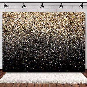 wolada 7x5ft gold backdrop glitter backdrop gold spots bokeh backdrop black and gold backdrop wedding backdrop gold backdrop for parties vinyl photography backdrop 11176