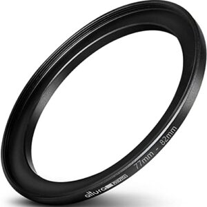 altura photo 77-82mm step-up ring adapter (77mm lens to 82mm filter or accessory)