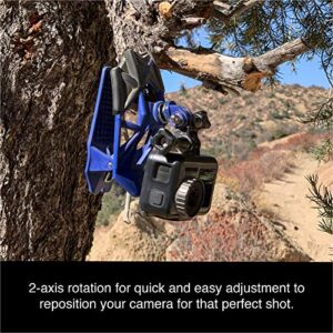 Dango Design Gripper Mount - Universal Clamp Mount for Action Cameras, Use as a Mount on Motorcycle, Powersports Helmets & More - Action Orange