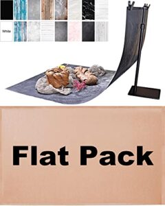 8pcs products photography props with stand flat pack double-sided cement wood marble backdrops for food photography or product photography