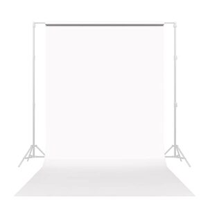 savage seamless paper photography backdrop – color #1 super white, size 86 inches wide x 18 feet long, backdrop for youtube videos, streaming, interviews and portraits – made in usa