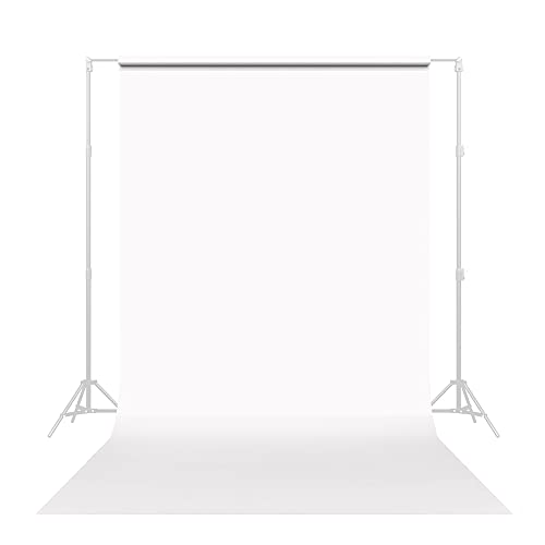 Savage Seamless Paper Photography Backdrop - Color #1 Super White, Size 86 Inches Wide x 18 Feet Long, Backdrop for YouTube Videos, Streaming, Interviews and Portraits - Made in USA