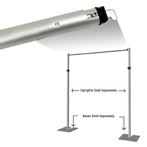 7-12ft Pipe and Drape Adjustable Crossbars - Drape Systems for Backdrops, Trade Shows, Events, Photo Booths and Decorations by WEPDIY (1 Cross Bar7-12ft)