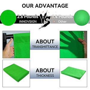 10x10 Ft Green Screen Background for Photography, Soft Pure Chromokey Backdrop Greenscreen Background Sheet for Zoom, Cotton Fabric with 8 Clips for Photography Studio Video Games