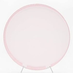 Harfirbe 6.5ft Round Backdrop Cover Baby Shower Baby Pink Background Birthday Party Decoration Children Theme Background