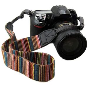 CHMETE Bohemia Vintage Universal Adjustable Camera Camcorder Shoulder Neck Strap Belt with Harness Adapter Fits for DSLR Camera