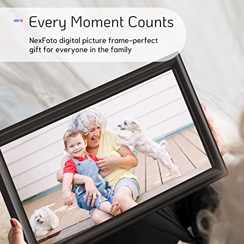 NexFoto Large 16 Inch 1080P Digital Photo Frame 32GB with Remote Control, WiFi Digital Picture Frame with IPS Touch Screen, Easy to Share Photos Video via App, Wall-Mountable, Gift for Grandparents