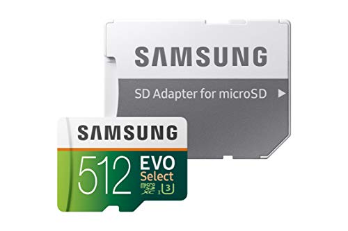 Samsung (MB-ME512GA/AM) 512GB 100MB/s (U3) MicroSDXC Evo Select Memory Card with Adapter