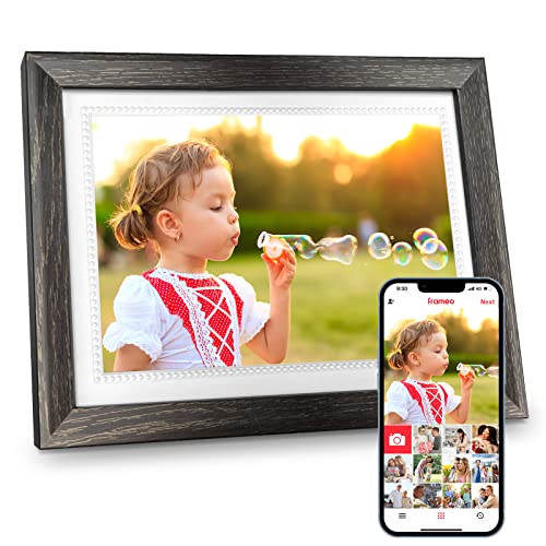 Frameo 10.1 Inch WiFi Digital Picture Frame, 1920 * 1200 FHD Resolution Digital Photo Frame, Free Storage - Gift Guide for Mother's Day