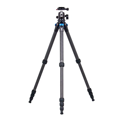 SIRUI AM-225 Camera Tripod Carbon Fiber Tripod 5-Sections Travel Lightweight Small Tripod with B-00K Ball Head