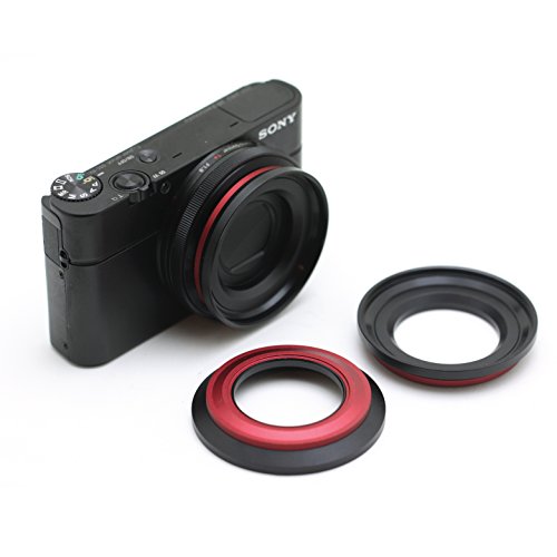 Kamerar MagFilter 52mm Threaded Adapter Ring with Carrier Bag, Magnetic Lens Filter Adapter Rings for Sony RX100 IV, V, VI, VII, Canon G5X Mark I II G7X Mark I II III G9X, Nikon, and Panasonic