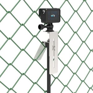 high angle fence mount for gopro baseball phone- shooting from height – backstop camera fence mount for recording baseball,softball and tennis games