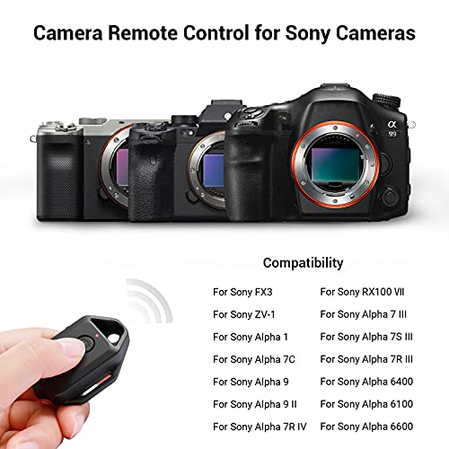 SmallRig Video Recording Camera Wireless Remote Control for Sony Cameras, for Sony A7 III, A7S III, A7C, A7R III, A7R IV, A6100, A6400, A6600, A1, A9, A9 II, FX3, ZV-1, RX100 VII - 2924B