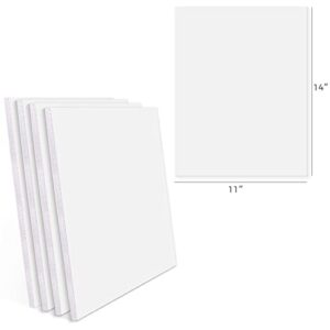 Golden State Art, Pack of 10, 1/8" Thick, 11x14 White Foam Boards (11x14, White)