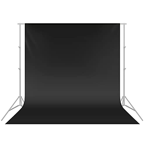 NEEWER 10 x 12FT / 3 x 3.6M PRO Photo Studio Premium Polyester Collapsible Backdrop Background for Photography, Video and Television (Backdrop ONLY) - Black