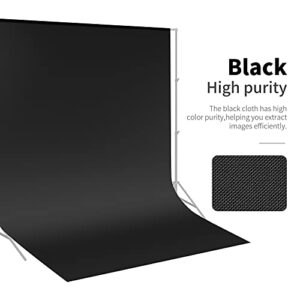 NEEWER 10 x 12FT / 3 x 3.6M PRO Photo Studio Premium Polyester Collapsible Backdrop Background for Photography, Video and Television (Backdrop ONLY) - Black